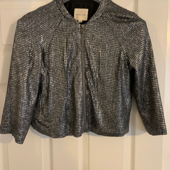 Silent Noise Grey Sequin Jacket - Picture 2 of 2